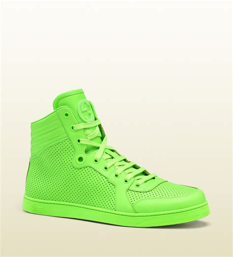 gucci emerald green shoes|green gucci sneakers with jewels.